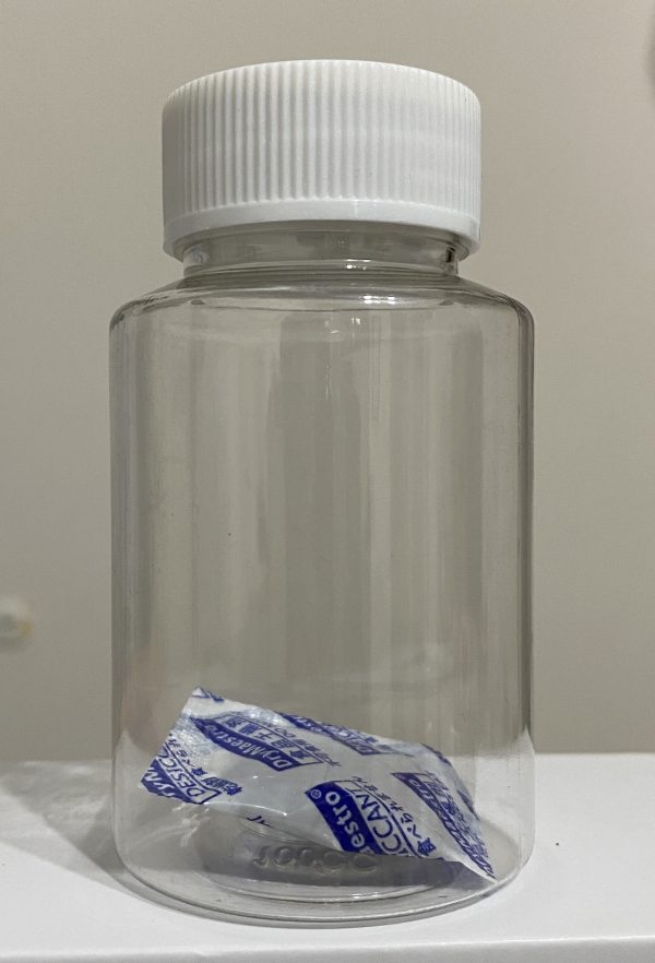100ml瓶罐(附乾燥劑) 【阿凱水族】100ml 飼料分裝 瓶罐 密封罐 水晶蝦米蝦 螯蝦 龍蝦 孔雀魚 短鯛 異形 沉底 觀賞蝦 觀賞魚