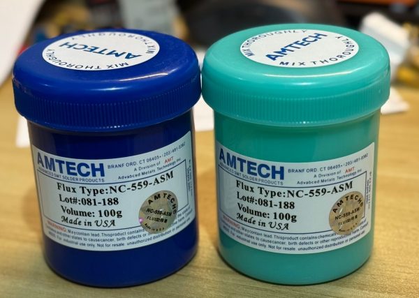 LINE_ALBUM_產品_250202_126 AMTECH NC-559-ASM 免清洗 無鉛 返修維修助焊膏 BGA植錫球專用 100克